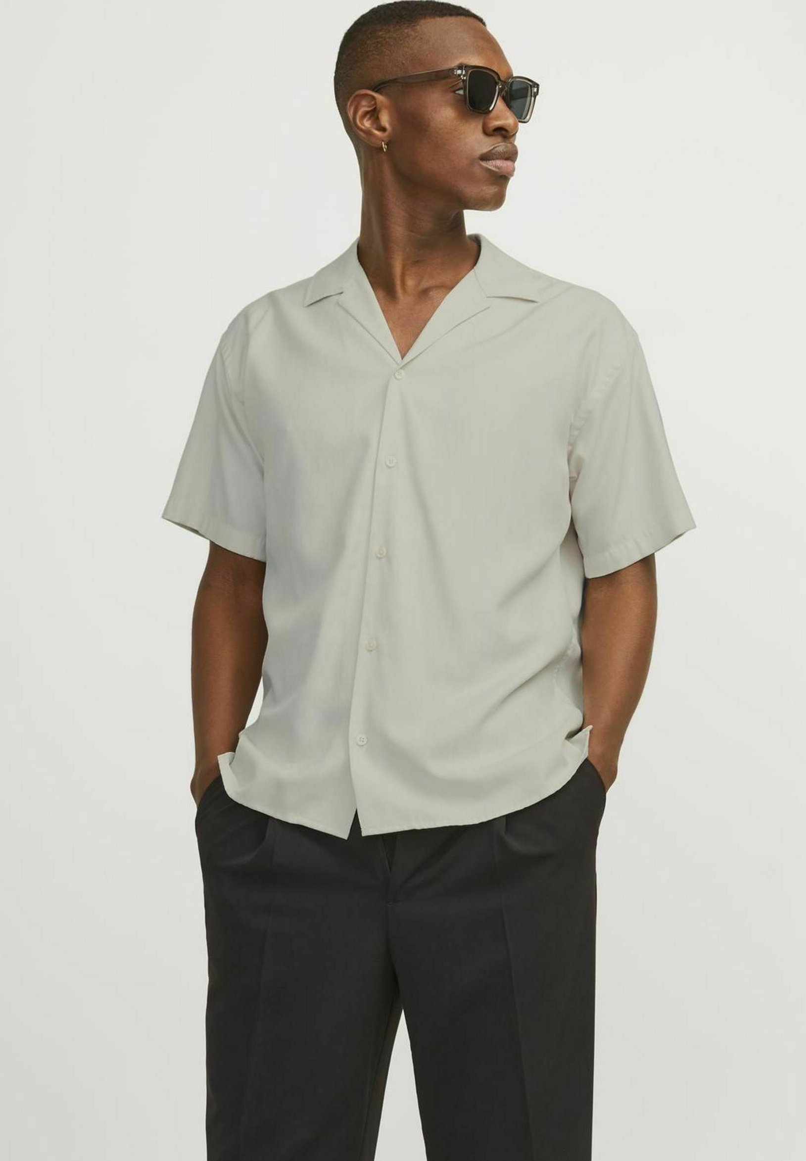 JACK & JONES Herren Hemd Jprccaaron – Tencel Resort Shirt, Kurzarm, Sn Hemd, Lässig