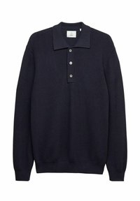 Jeremy knitted polo - Polo shirt - dark navy