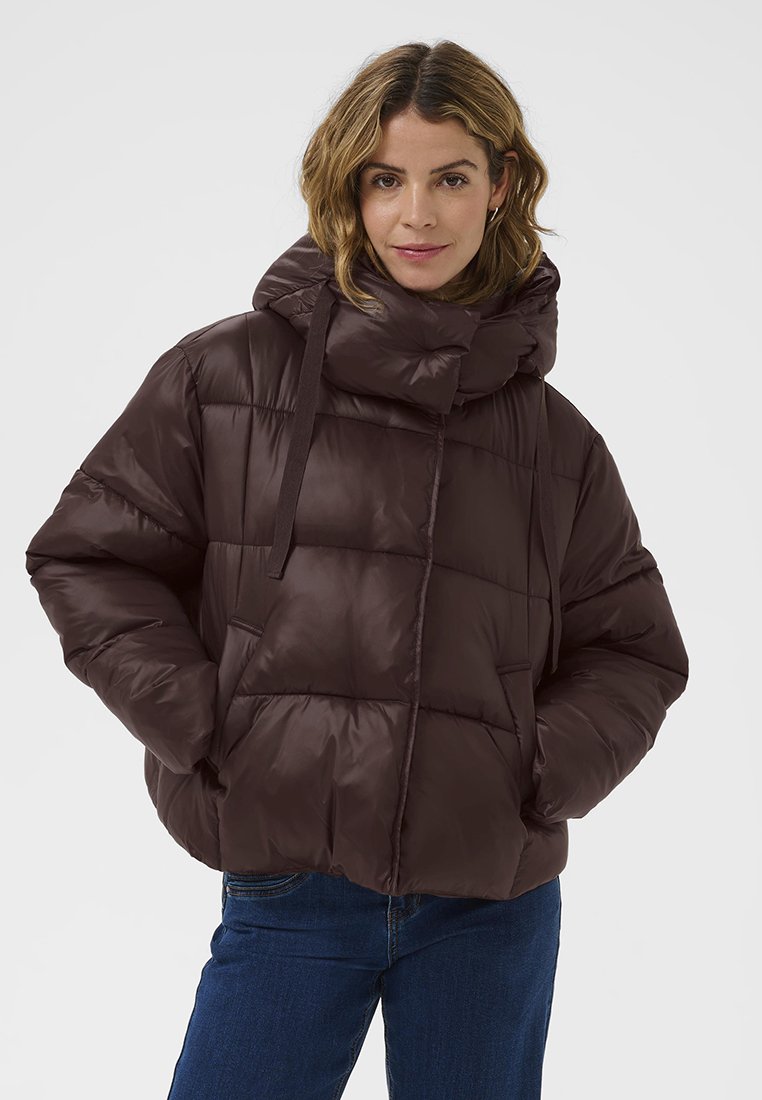 Cream Winterjas bruin