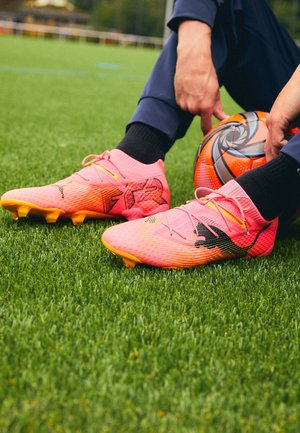 Chaussures de football pour terrain sec - mottled orange