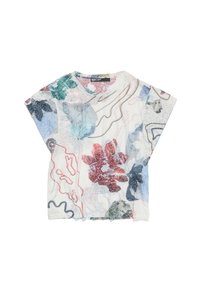Bimba Y Lola DEVORÉ CAMALEÓN MARFIL - T-Shirt print - camaleon big marfil