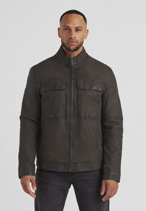 MSTIZIAN - Lederjacke - dunkelbraun