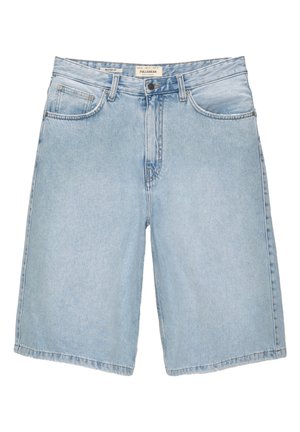 PULL&BEAR SKATER - Denimové šortky - light blue denim
