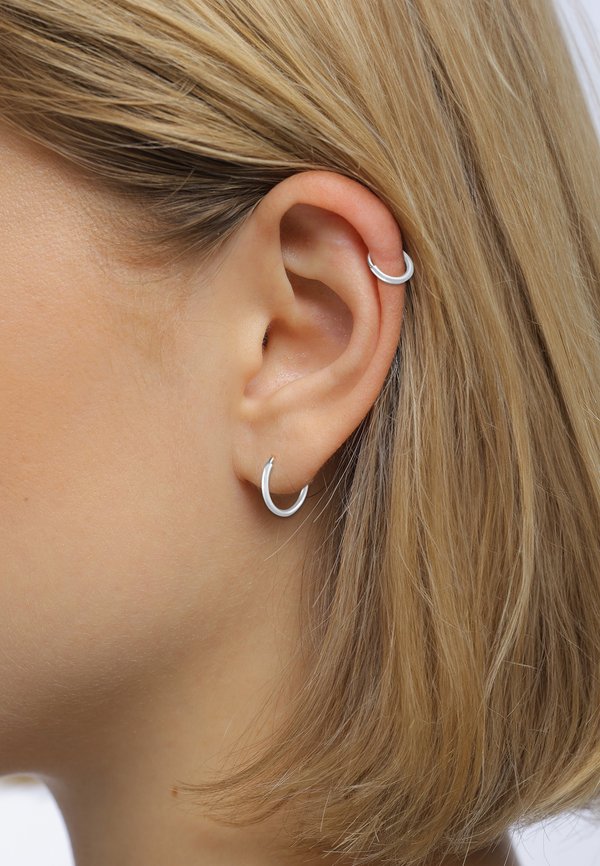 HOOP BASIC FILIGREE SET - Ohrringe - silberfarben