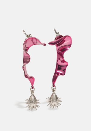 HUGO KREIT MINI SWIRL - Oorbellen - barbie pink