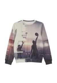 s.Oliver MIT ALLOVER-FOTO-PRINT - Sweatshirt - ecru