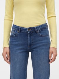 ONLY Straight fit ONLBLUSH Mid waist - Straight leg jeans - dark blue denim