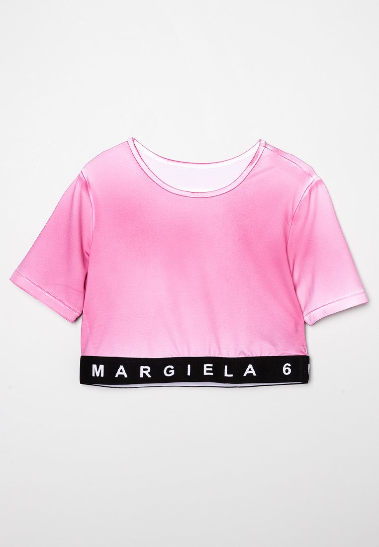 MM6 Maison Margiela T-shirt print donkerroze MM6 Maison Margiela T-shirt print donkerroze