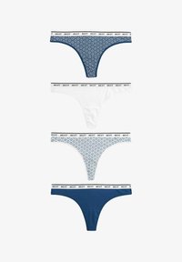 Unselected, white blue geo print