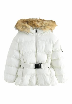 REGULAR FIT - BELTED PUFFER - Vinterfrakke - white