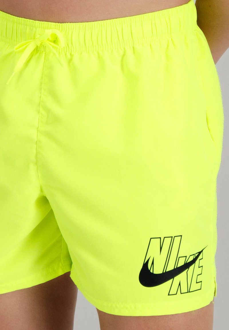 Nike Womens Nike Neon Yellow Shorts Nike Performance VOLLEY LOGO