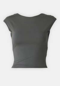 SOFT TOUCH OPEN BACK - Print T-shirt - stone