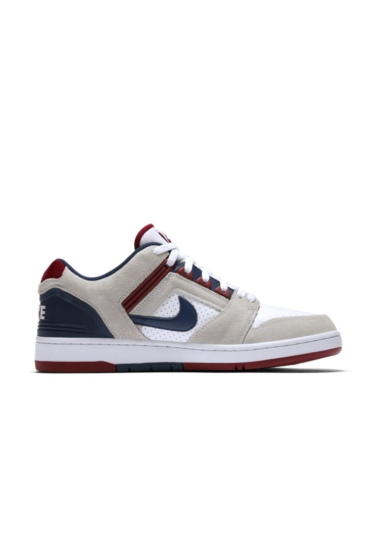 Nike SB NIKE SB AIR FORCE II LOW - Skateschuh - white/red 