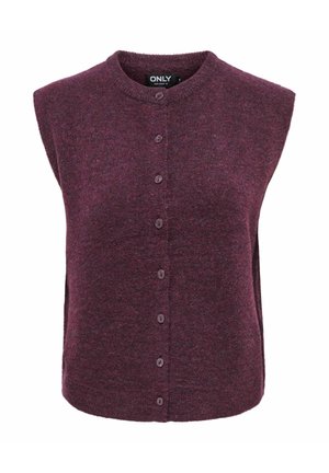 ONLY, ONLSIMONI VEST KNT NOOS - Veste sans manches - mauve wine