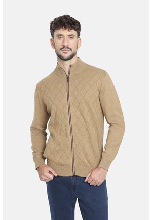 Chaqueta de punto - camel