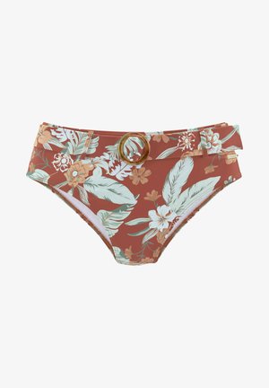 Sunseeker, HIGHWAIST - Bikini bottoms - rostrot bedruckt