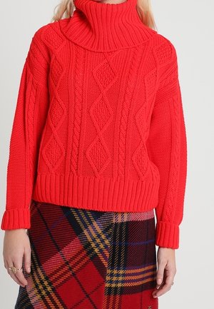 Strickpullover - red