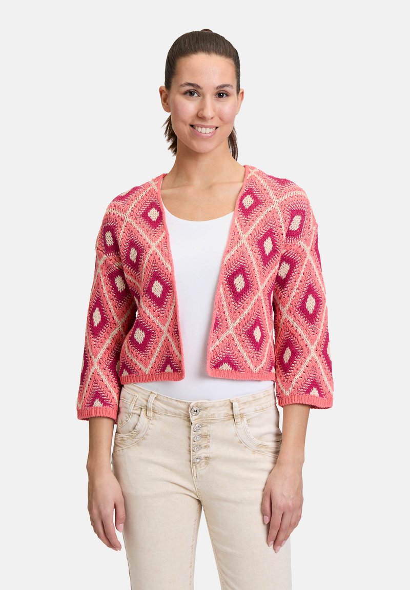 Cartoon - CARTOON CASUAL MIT 3/4 ARM - Cardigan - dark pink pink, Enlarge