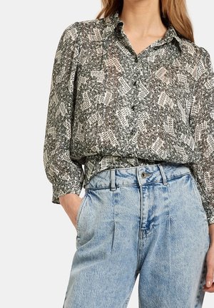 Overhemdblouse - black