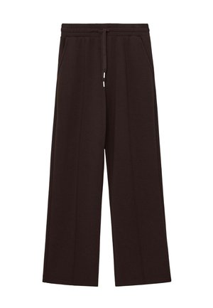 PETITE FIT - JEMMA BLEND INTERLOCK JOGGERS - Nadrágok - dark chocolate brown