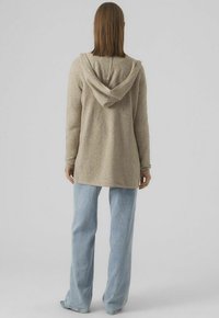 Vero Moda VMDOFFY OPEN HOOD CARDIGAN  - Vest - sepia tint