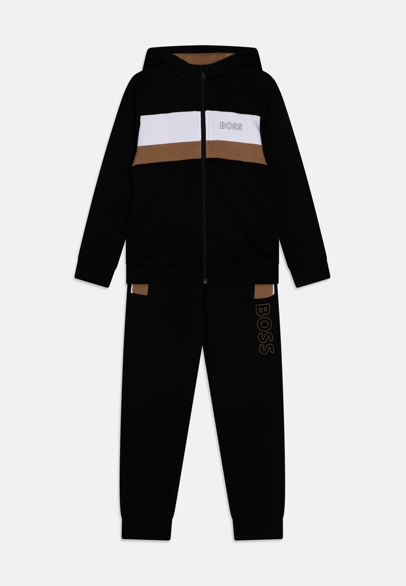 BOSS Kidswear CARDIGAN TROUSERS SET - Tuta - black