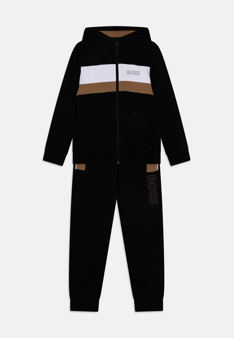 BOSS Kidswear - CARDIGAN TROUSERS SET - Tracksuit - black, Enlarge