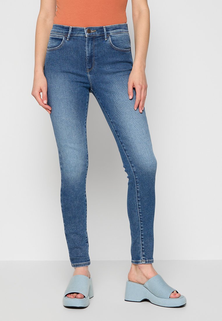 Wrangler Jeans Skinny Fit blauw