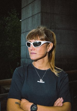 CHPO, KOTTI UNISEX - Слънчеви очила - white/silver-colored