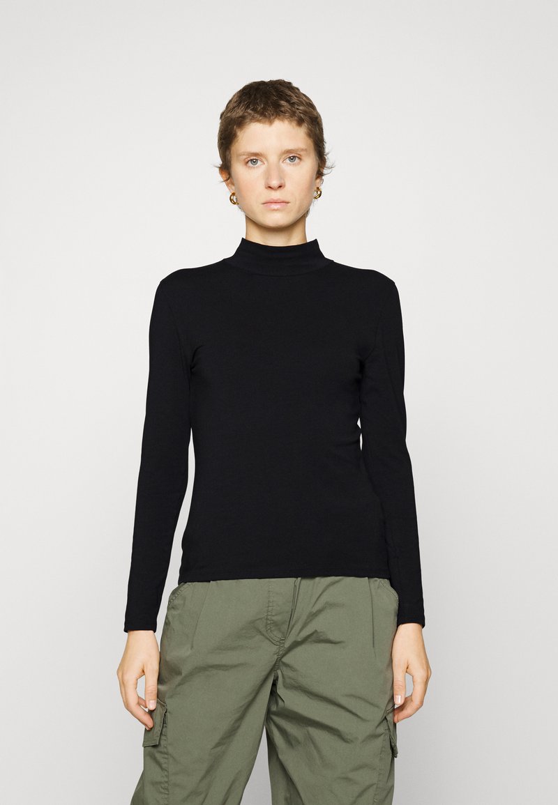 Marks & Spencer FUNNEL NECK Langarmshirt black/schwarz Zalando.ch