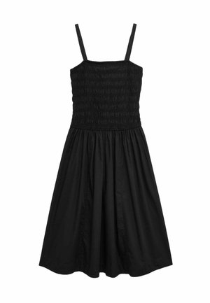 Marks & Spencer, SHIRRED DROP WAIST MIDI - Robe de jour - black