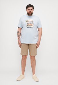 Jack & Jones - JORSKULL COAST TEE CREW  4 PACK - T-shirt con stampa - tickled pink/bright white/sky way/double cream Immagine in miniatura 1