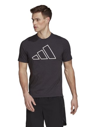 TI BAR TEE - Triko s potiskem - black
