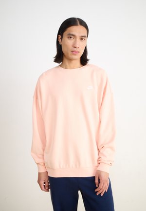 CLUB FLEECE - Sweatshirt - washed coral/white