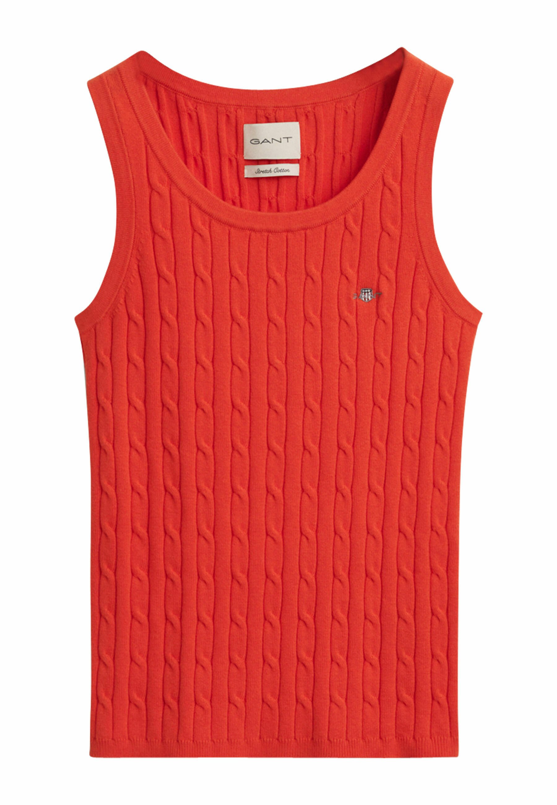GANT CABLE TANK - Top - orange red