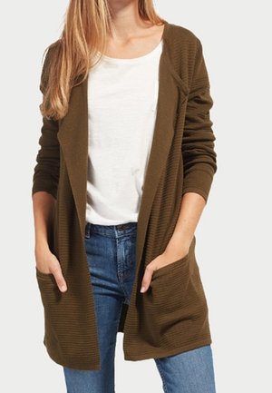 Strickjacke - olive