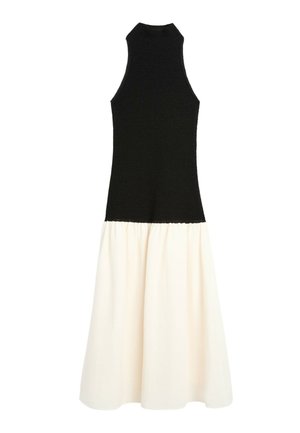 Massimo Dutti, COMBINED MIDI DRESS - Maxikjoler - black