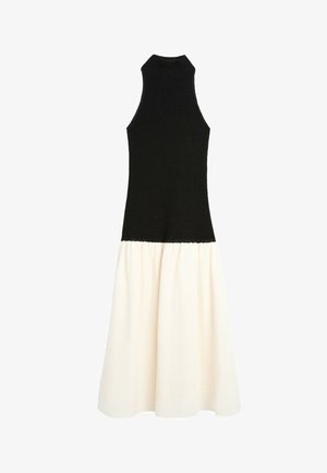 Massimo Dutti, COMBINED MIDI DRESS - Maxikjoler - black
