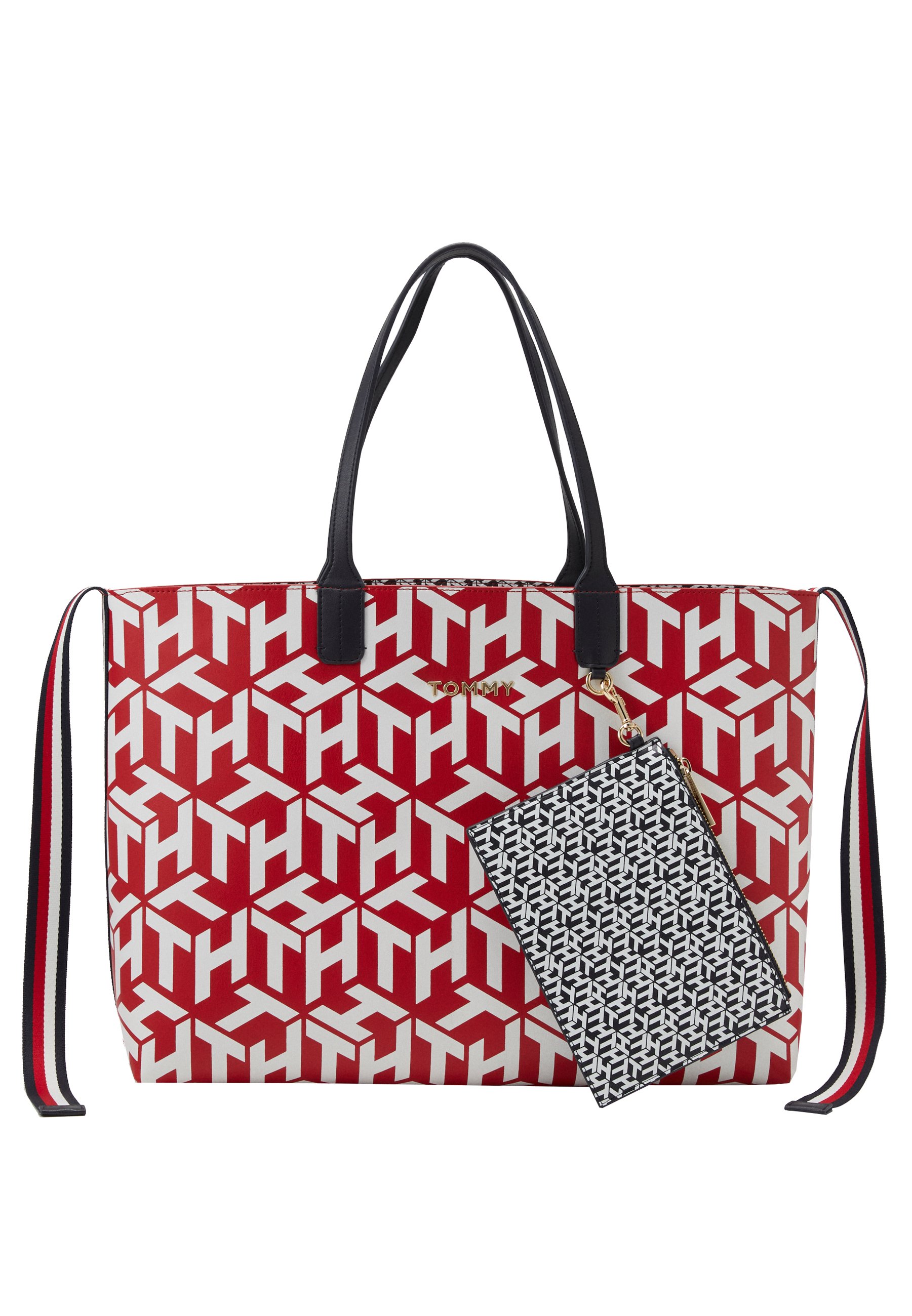 Tommy Hilfiger ICONIC TOTE MONOGRAM - Bolso shopping - red/rojo - Zalando.es