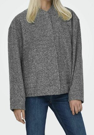 Fleecová bunda - mottled dark grey