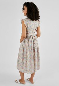 JoJo Maman Bébé LEMON PRINT MATERNITY MIDI - REGULAR FIT - Dnevna haljina - yellow pink sunflowers print