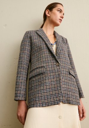 Short coat - bleu/beige
