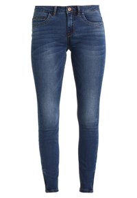 ONLY Vaqueros pitillo - dark-blue denim