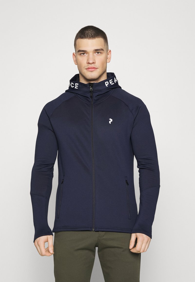 Peak Performance RIDER ZIP HOOD Fleece jacket blue shadow/blue