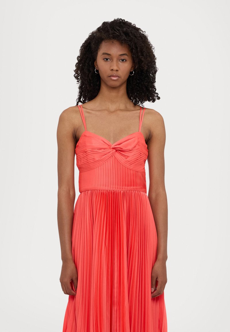 open lace back dress Pleated Midi Skirt