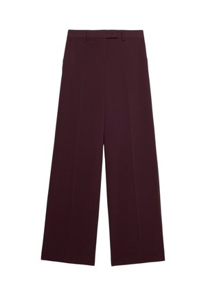 Oltre PALAZZO - Stoffhose - bordeaux