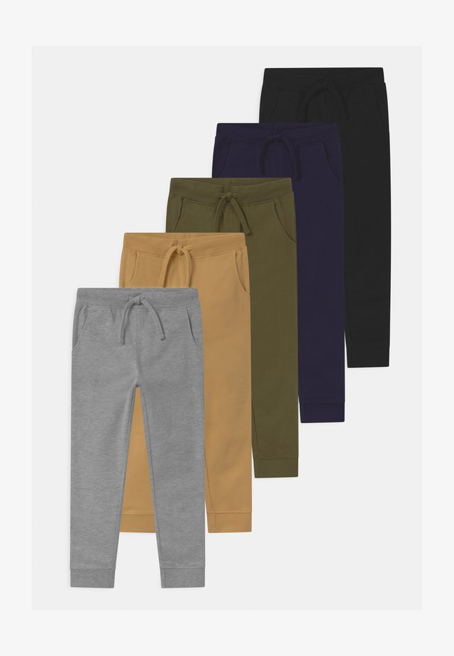 5 PACK - Verryttelyhousut - black/dark blue/grey