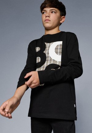 JUNIOR LONG SLEEVE - Pikkade varrukatega topp - black
