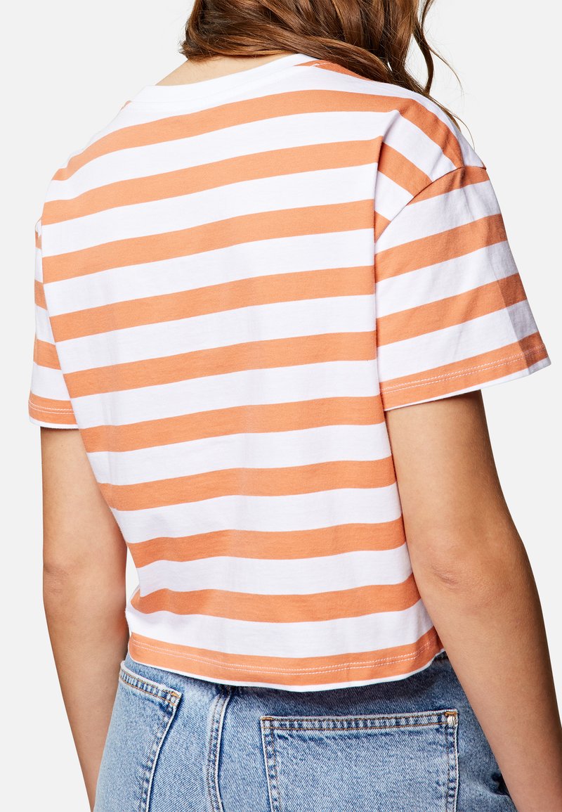 Damen Kleider | Mavi SHORT SLEEVE T-Shirt print coral gold white striped/orange - DT28538 Damen Kleider | Mavi SHORT SLEEVE T-Shirt print coral gold white striped/orange - DT28538