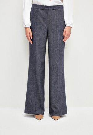 WIDE LEG - Broek - navy blue